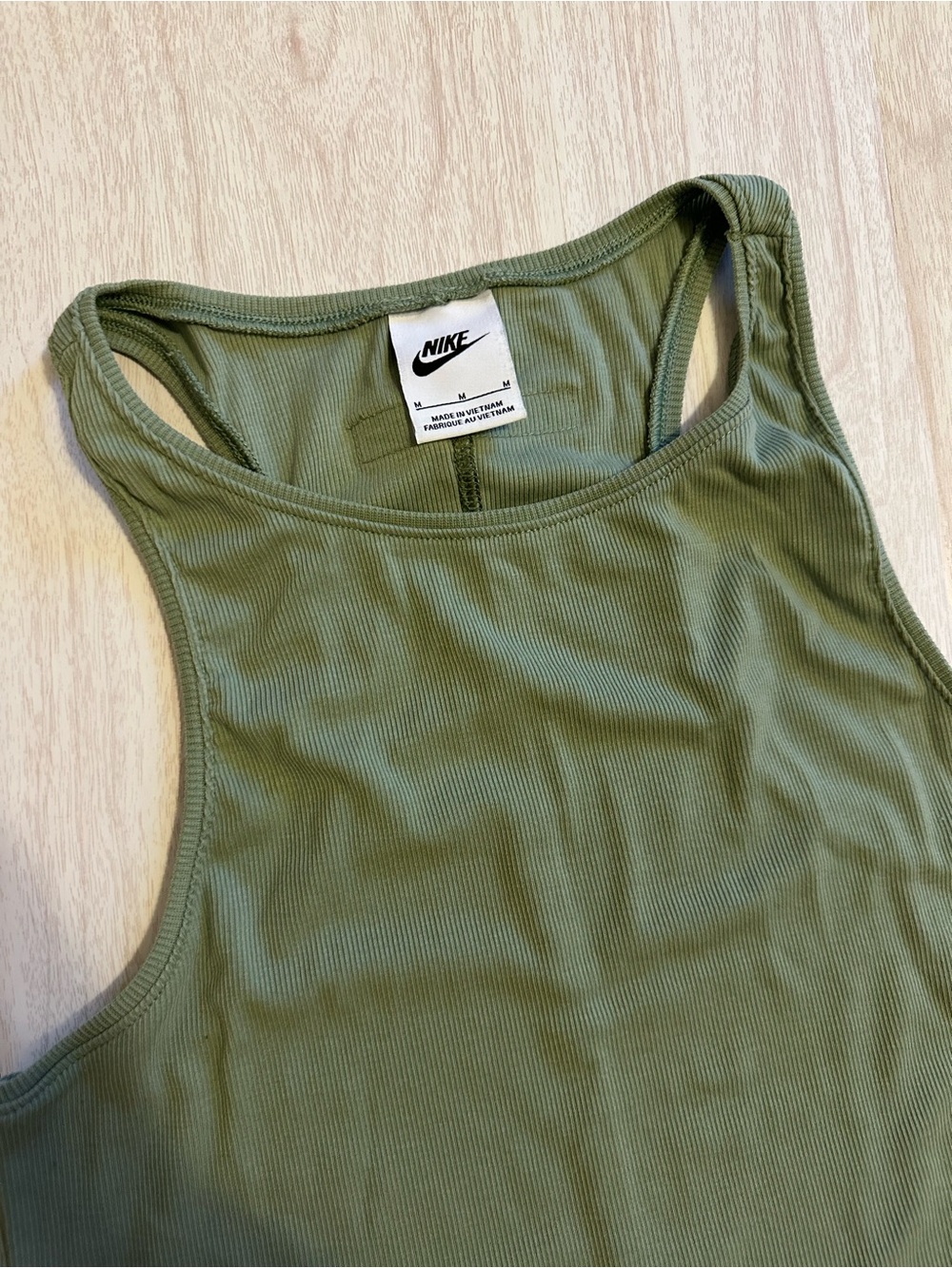 Nike Olive Green Racerback Tank - Picture 2 of 4